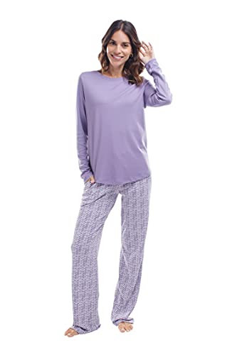 Incredibly Soft Pima Cotton Women's Pajamas Set - The Long Sleeve Set2
