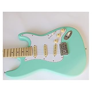 AMINIY Guitare électrique Panneau acahogany String Acoustique String Jazz Col Vert Vert Guitare Électrique (Color : B) - Les Beatles, Paul McCartney, John Lennon, RIngo Starr, George Harrison AMINIY Guitare électrique Panneau acahogany String Acoustique String Jazz Col Vert Vert Guitare Électrique (Color : B) – Image 4