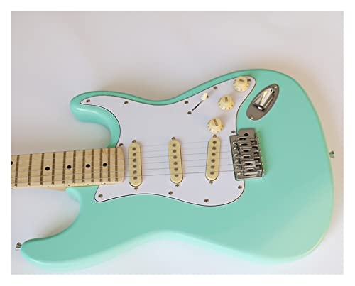 AMINIY Guitare électrique Panneau acahogany String Acoustique String Jazz Col Vert Vert Guitare Électrique (Color : B) - Les Beatles, Paul McCartney, John Lennon, RIngo Starr, George Harrison AMINIY Guitare électrique Panneau acahogany String Acoustique String Jazz Col Vert Vert Guitare Électrique (Color : B) – Image 5
