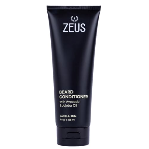 Image of ZEUS Beard Conditioner for Men, Softening Formula (8 oz) Vanilla Rum