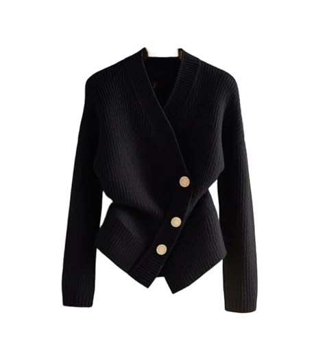 Pull Tricoté Femmes Col V Cardigan Manches Longues Gilet Minceur Chic