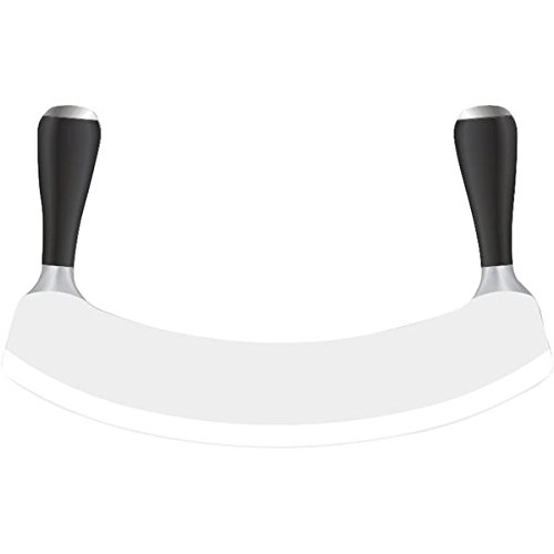 Pinti Inox Professionale Mezzaluna, Acciaio Inossidabile, Nero