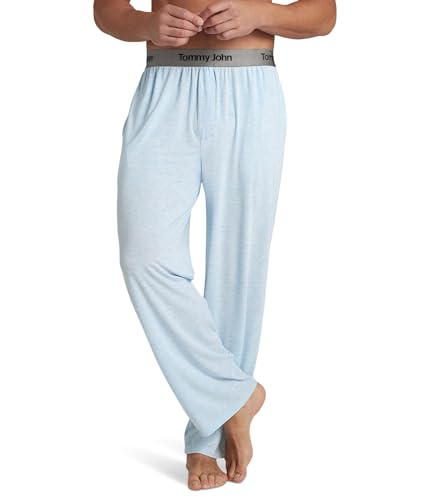 Image of Tommy John Men's Second Skin Pajama Pants - Comfortable Soft Sleep & Lounge Bottoms for Men