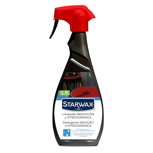 STARWAX Limpiador Diario para Vitrocerámica & Inducción - 500ml - Ideal para limpiar las placas de vitrocerámica e inducción - Superficie brillante - Sin marcas