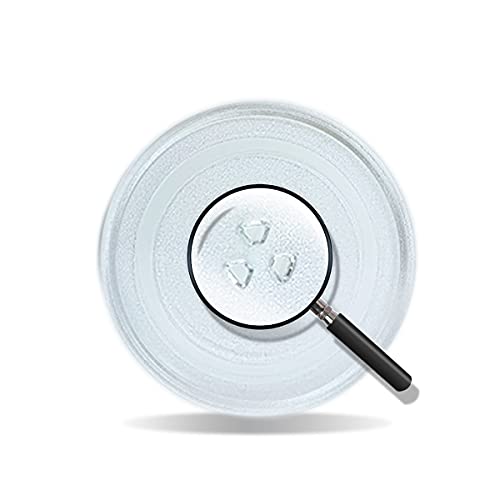 Mikrowellenplatte Durchmesser Ø 245 mm Universal | Anker mit 3 Punkten | Kompatibel mit mehreren Modellen, Universal, Recamania.