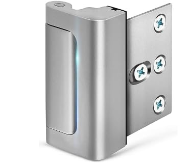 Home Security Door Lock – Childproof Door Reinforcement Lock, 3-Inch Stop, Heavy-Duty Safety Latch for Main Door, Protects Against Unauthorized Entry-image-3
