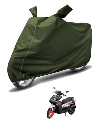 Image of Auto Hub Waterproof Scooty Cover Compatible with Yamaha Aerox Dustproof, UV Protection Two Wheeler Scooty Aerox Cover - Green
