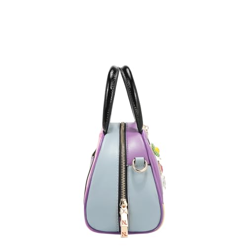 Nicole Lee Mini Dome Bag, Vegan Leather, Jeweled Floral Design (NAIL POLISH)3