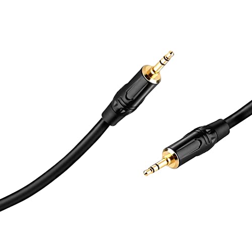 Image of SeCro Panther Series - 3.5mm Stereo Male to Male Premium Audio Cable with Zinc Alloy Housing Compatible for Mobile, Laptop, Home Theater Devices, Amplifiers etc. (5 Meter)