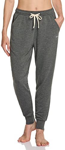 TSLA Women's Sweatpants with Pockets, Casual Comfy & Cozy Loungewear, Athletic Stretch Workout Yoga Pants FBP65-GRY Medium