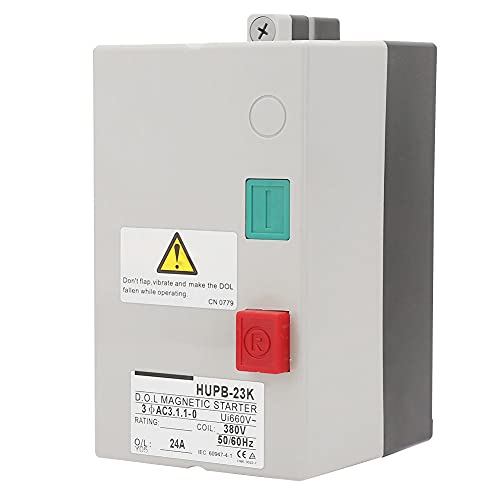 Omquot Arrancador Magnético de Arranque Directo Manual Irreversible Eficiente de 380 V para Motores de CA (17-24A)