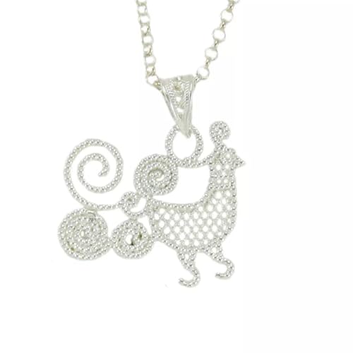 Collier Pavoncelle Sarde Filigrane Argent 925 avec pendentif pour femme