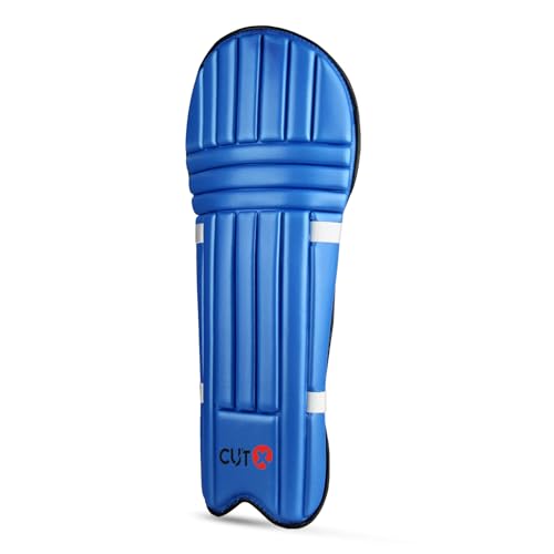 Image of Cutx Cricket Batting Legguard for Kids,Moulded Pad Blue 19 inch for 7 to 9 Years