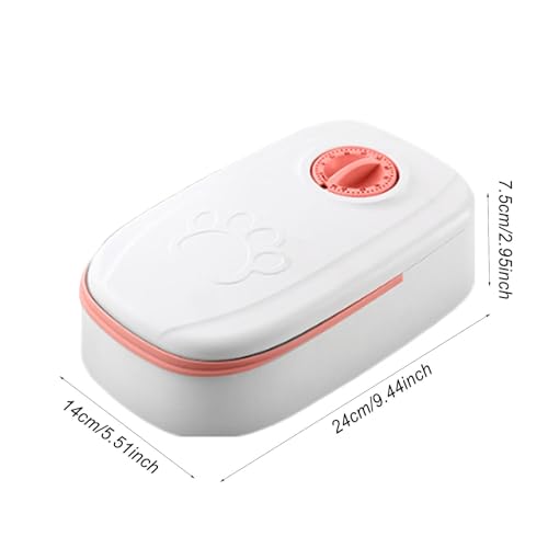 Bols à double repas séparés pour éviter le gaspillage de pâtée - 3