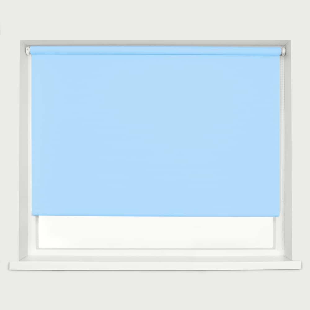 Caecus Blinds Blackout Roller Blind Blue 210Cm from B&Q