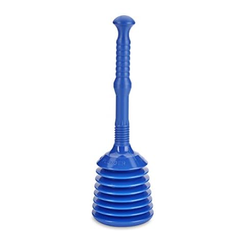Plunger - Fix Blocked Drains and Sinks with Our Big Master Plunger - (Blue) by Turboproducts Cover