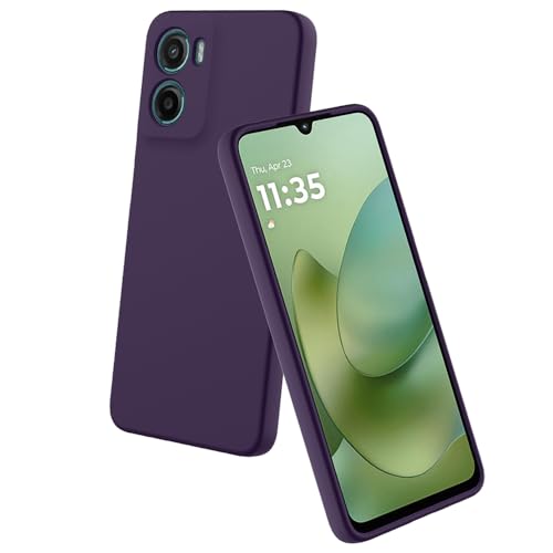 Image of Back Cover for Motorola Moto G06 4G / G06 Power 4G | Full Camera Protection | Premium Liquid Silicon Case | Flexible Bumper Case for Motorola Moto G06 4G / G06 Power 4G (Dark Purple)