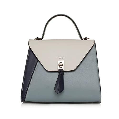Sac à main Angelika bleu chic pour femme, un grand classique avec poignée et bandoulière