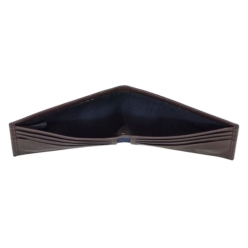 Image of Nautica Men's Bifold Leather Wallet | RFID Blocking | ID Window | Card Slots | Organization | Durable | Stylish