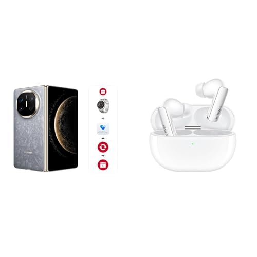 HUAWEIMate X6 Foldable Smartphone + FreeBuds Pro 3 + GT4 Titanium + 6-Months Huawei Care+, 12+512, Ultra Slim & Durable, Ultra Chroma Camera, HUAWEI X-True Display, Live-Multitask, Nebula Gray