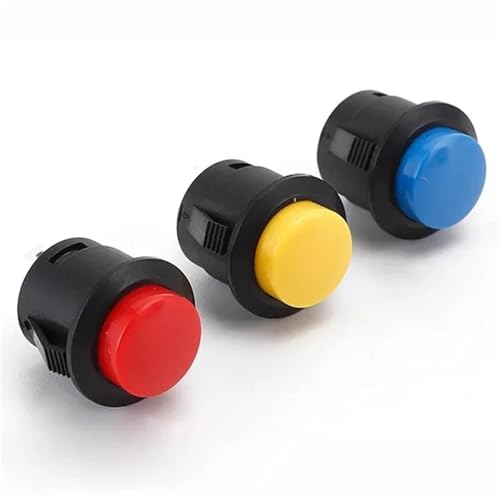 Interrupteur de réinitialisation 16mm bleu pour tableau de bord auto