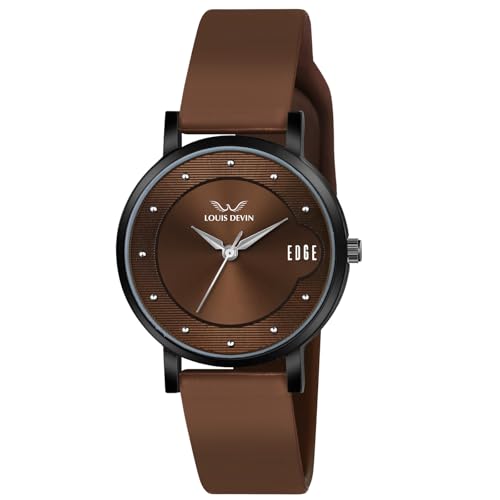 LOUIS DEVIN Silicone Strap Analog Wrist Watch for Women (Green/Brown/Blue/Black Dial) | LD-LR192-ST LOUIS DEVIN Silicone Strap Analog Wrist Watch for Women (Green/Brown/Blue/Black Dial) | LD-LR192-ST