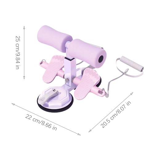 Máquina situp portátil con altura ajustable y soporte de pies para ejercicios 5