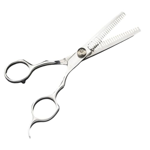 WRITWAA Cortes De Pelo Cortes De Peluquería Tijeras De Entresacar Tijeras De Peluquería Texturización Herramientas De Peinado Tijeras De Corte De Pelo Plata
