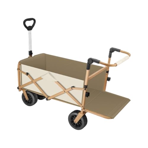 Carro plegable con ruedas, carrito portátil plegable para uso al aire libre, carrito de camping, jardín, picnic, pesca, compras, fácil almacenamiento, diseño resistente, utilidad versátil