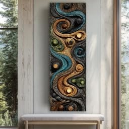 Tableau sur toile encadré haut de gamme paysage vertical - 3