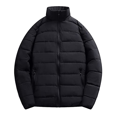 Doudoune duvet homme XXXXXL noire veste hiver légère col montant