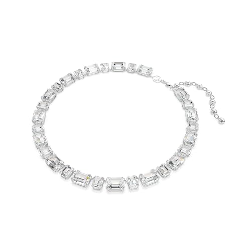 Swarovski Millenia Tennis Necklace, Octagon Cut, Clear, Rhodium Finish2