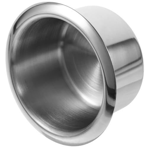 Portavasos metálico insertado para vehículo plata miniatura 6