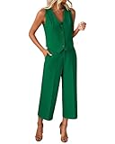 luvamia Women Two Piece Outfits Matching Sets Women Clothing Summer 2 Piece Pants Set Green Birthday Outfits Jolly Green Small Fits Size 4 / Size 6
