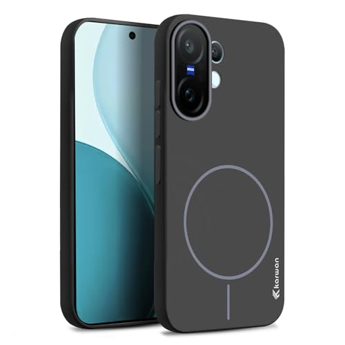 Image of KARWAN️Magnetic Ultra Slim-Fit Back Case Cover for Vivo X200 FE |Hard PC Case Cover| Ultra-Thin & Light Weight with [Ultra Premium Feel] Case for Vivo X200 FE(6.8 inch)(Black)