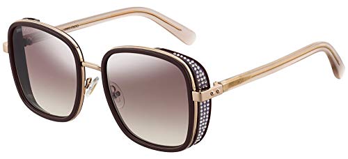 Lunettes de Soleil Jimmy Choo ELVA/S PLUM/BROWN SHADED 54/20/130 femme