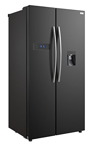 Russell Hobbs American Style Fridge freezer 90cm wide Side by Side A efficiency RH90FF176B WD 2 Year Warranty Black