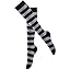 1 Pair-grey and Black Stripes