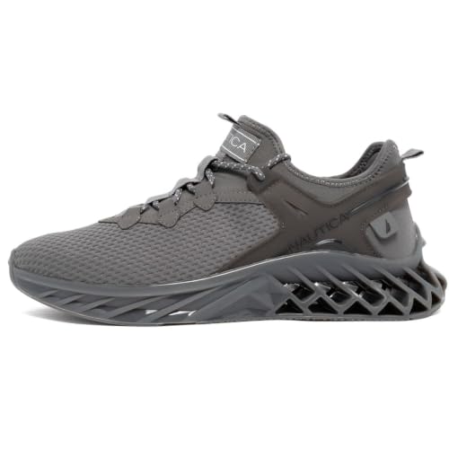 Image of Nautica Men's Casual Fashion Sneakers - Lightweight Lace-Up Athletic Walking Shoes for Gym & Tennis, Comfortable