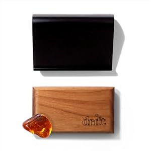 Drift Car Air Freshener – The Original Wood Air Freshener – Car Odor Eliminator – Long Lasting Scent – Auto Accessories – Metal Clip – Essential Oils – Clean Ingredients – Amber Scent Starter Kit