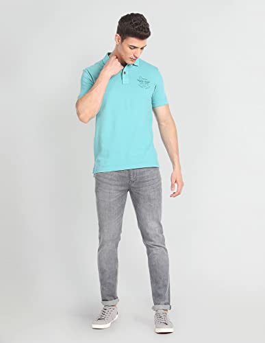 Image of U.S. Polo ASSN. Printed Polo T Shirts for Men - 100% Cotton, Half Sleeves Mens Tshirt