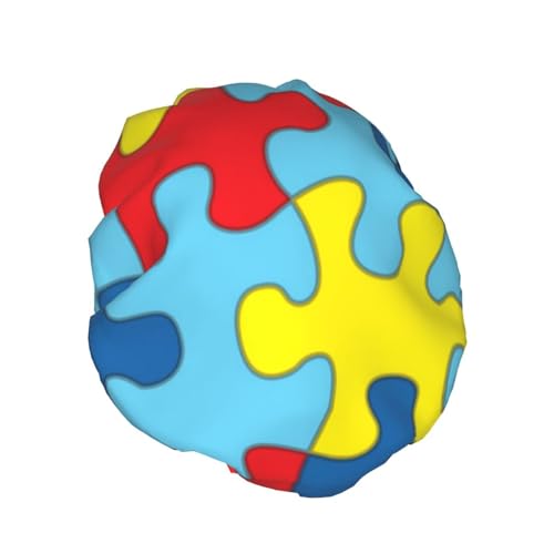 Bonnet de douche réutilisable imperméable cheveux longs avec élastique