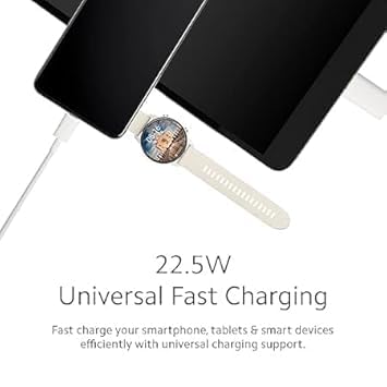 Image of Mi 22.5W Fast USB Type C Charger Combo|Compatible for Mobile,Power Banks|Fast Charging|(Adapter + USB to Type C Cable)|White(DP204)