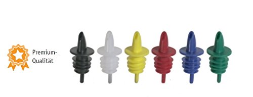 Preisvergleich Produktbild Kerafactum® - 6 er Pack Ausgießer Schnapsausgießer Dosierer Flaschenausgießer Schnapsgießer