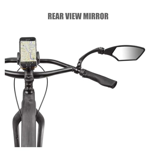 Espejo retrovisor bicicleta par izquierdo derecho con reflector y cristal 3