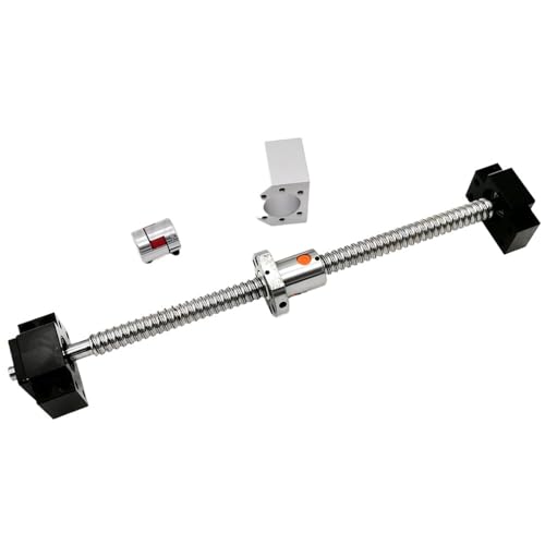 Metal Ball Screw nut end Processing Ball Screw End Machining SFU2010 Nut Housing+ BK15 BF15 Fixed Support Block Jaw Coupling(895mm)