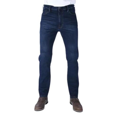 Oxford Pantalones de equitación para Motocicleta AA aprobados originalmente para Hombre, envejecidos, Corte Delgado, 36 W x 32 L, Envejecido