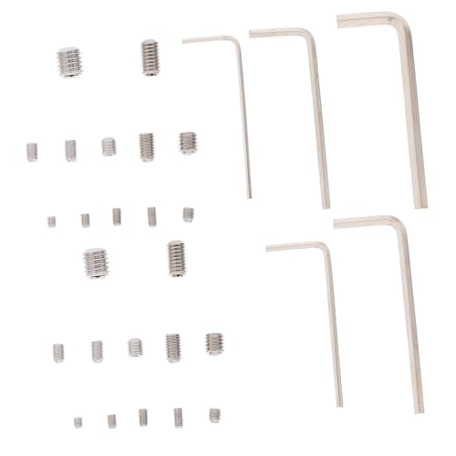 Unomor 240pcs Stainless Steel Internal Drive Cup Point Set Screws Socket Grub Screws Assortment Kit for Bathroom Fixtures