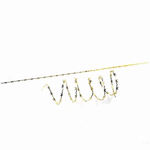 KILOKITS 2 Sheets Military Barbed Wire Defence Brass Etching WWII Wargame Battleboard Diorama Kits (Medium 75mm Long)