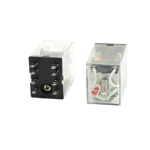 5 piezas HH52P AC 220/240V 50/60HZ DPDT 2NO 2NC relé de potencia de 8 pines
